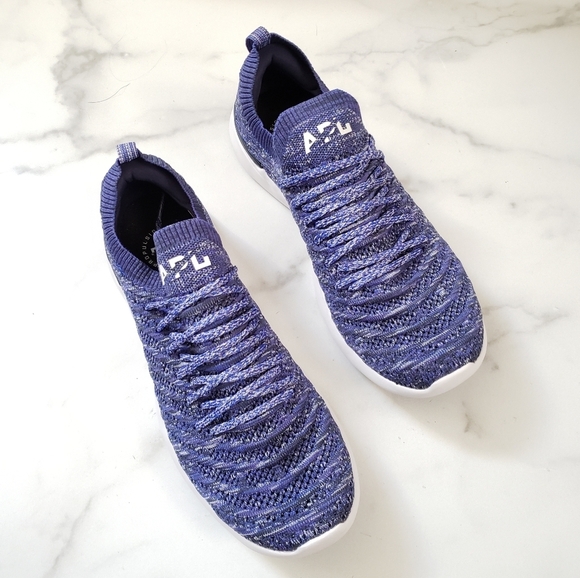 APL Techloom Knit Wave Shoe Sneaker Purple Blue Size 9.5 - Picture 1 of 9